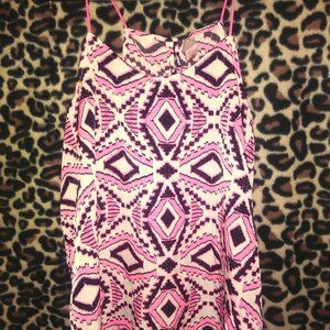 Pink Pattern Loose Top